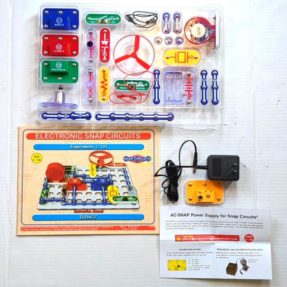 Elenco Snap Circuits Jr. SC-100 + AC Supply